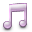iTunes Silver (Pink) Icon 32x32 png